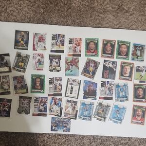 Football Assorted Trading Cards 35 Cards Score, Elite, Wild Card, Absolute